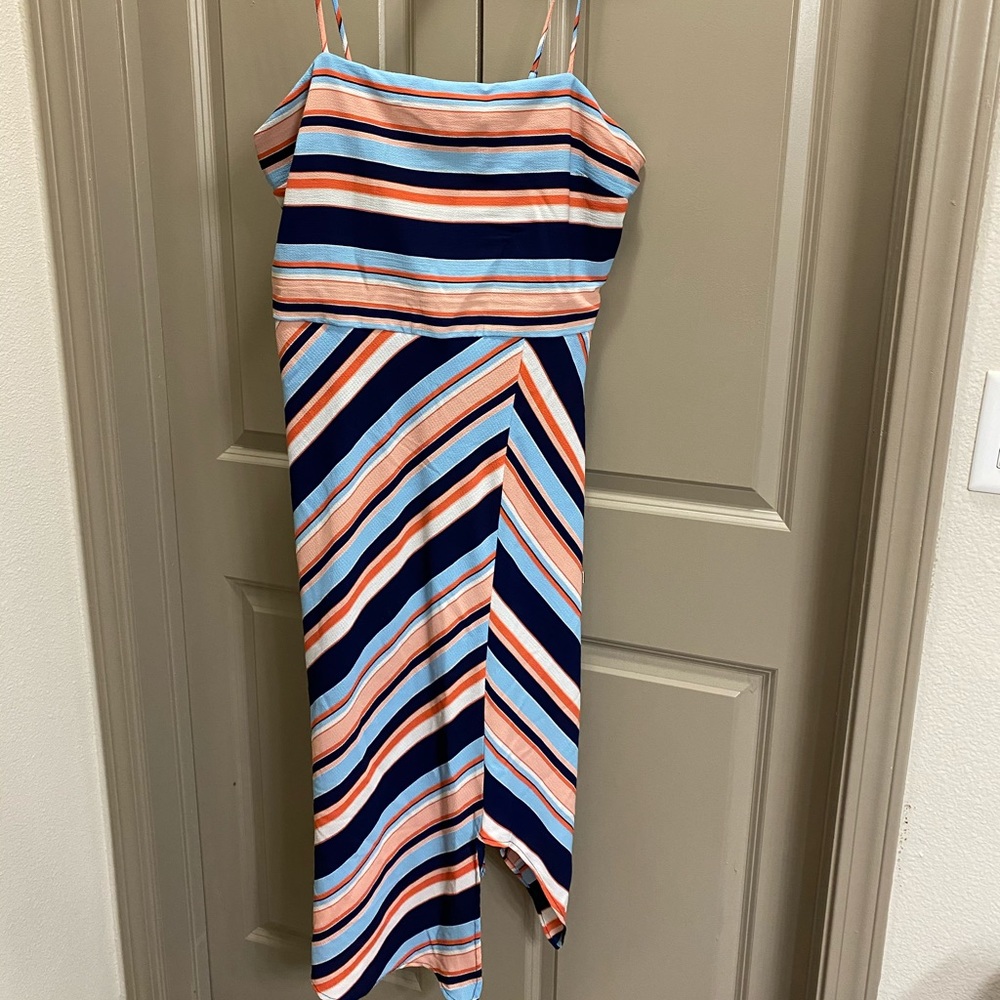 Asymmetrical midi dress